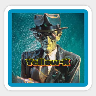 Yellow X Man in Black Sticker